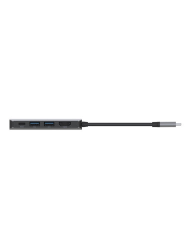 Hub Belkin Connect Usb-C 4-In-1 Multiport Adapter 1X4K Hdmi/2Xusb-A/1Xusb-C Pd3.0 Grey