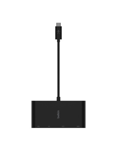 Hub Belkin Usb-C Multimedia Adapter 4-In-1 Core Hub 1X4K Hdmi/1Xvga/1Xusb-A/1Xrj45 Gigabit Black