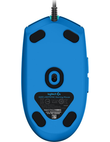 Logitech G G203 Lightsync Myszka Biuro Oburęczny Usb Typu-A 8000 Dpi