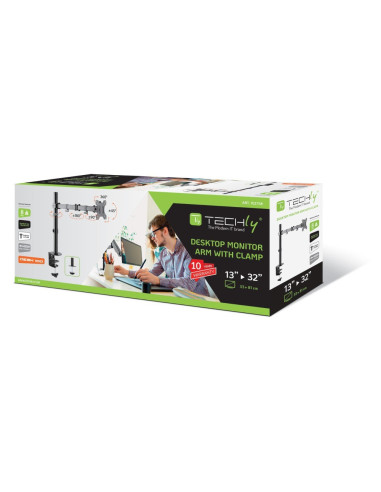 Techly Ica-Lcd 503Bk Uchwyt / Stojak Do Monitorów 81,3 Cm (32") Biurko Czarny