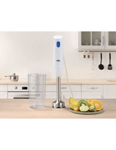 Braun Multiquick 1 Mq10.001M 0,6 L Blender Immersyjny 450 W Niebieski, Biały