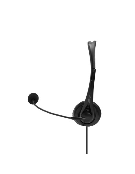Lindy 42870 Słuchawki/Zestaw Słuchawkowy Przewodowa Opaska Na Głowę Połączenia/Muzyka Usb Typu-A Czarny