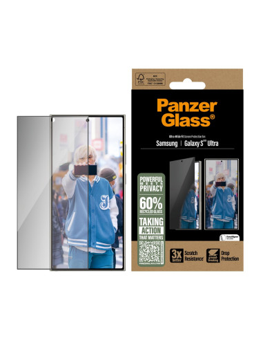 Panzerglass Privacy Screen Protector Samsung Galaxy S25 Ultra | Ultra-Wide Fit | Panzerglass