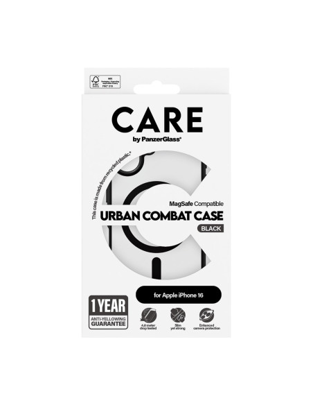 Panzerglass Care By Pg Urbcom Blk Mags Iphone16 6.1 Pokrowiec Na Telefon Komórkowy Przezroczysty