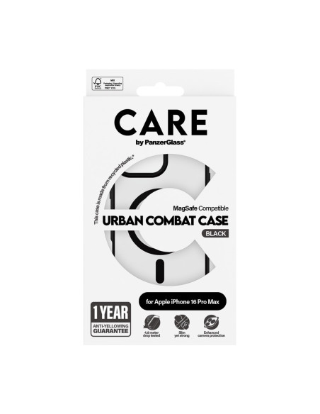 Panzerglass Care By Pg Urbcom Blk Mags Iphone16P 6.9 Pokrowiec Na Telefon Komórkowy Przezroczysty