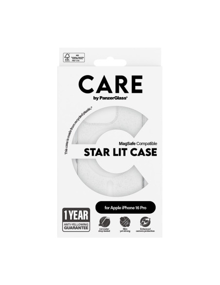 Panzerglass Care By Pg White Mags Iphone16 6.3 Pro Pokrowiec Na Telefon Komórkowy Przezroczysty