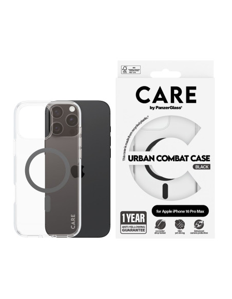 Panzerglass Care By Pg Blk Magsafe Iphone16 6.9 Pro Pokrowiec Na Telefon Komórkowy Przezroczysty