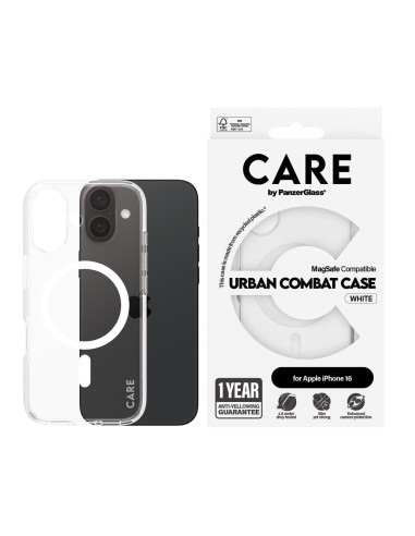 Panzerglass Care By Pg White Magsafe Iphone16 6.1 Pokrowiec Na Telefon Komórkowy Przezroczysty