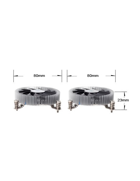 Silverstone Sst-Nt07-115X System Chłodzenia Komputerów Chipset Chlodnica/Wentylator 8 Cm Czarny, Metaliczny