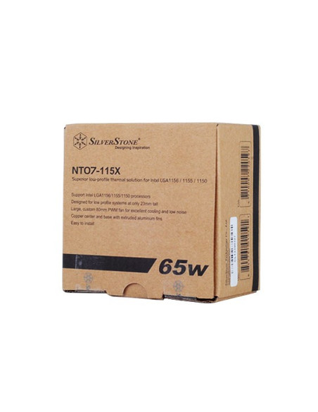 Silverstone Sst-Nt07-115X System Chłodzenia Komputerów Chipset Chlodnica/Wentylator 8 Cm Czarny, Metaliczny