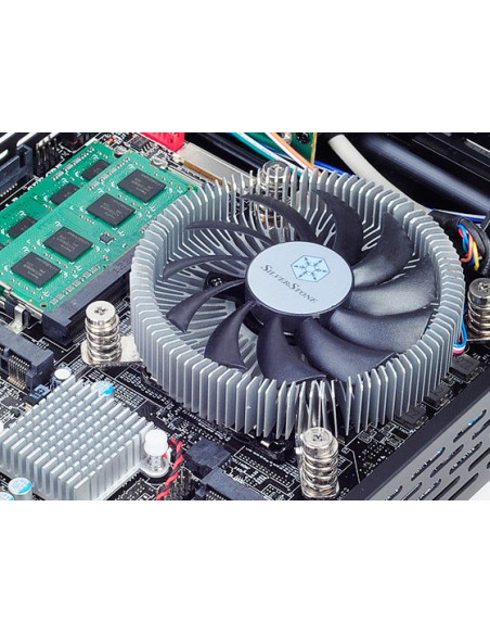 Silverstone Sst-Nt07-115X System Chłodzenia Komputerów Chipset Chlodnica/Wentylator 8 Cm Czarny, Metaliczny