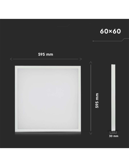 Panel Led V-Tac 36W 600X600 3W1 Uniwersalny Natynkowy/Podtynkowy Vt-6139 4000K 3960Lm