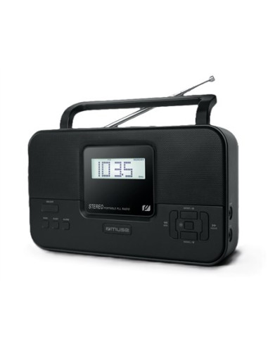 Muse Stereo Portable Radio | M-087 Mb Pll | Aux In | Fm Radio | Headphone Out