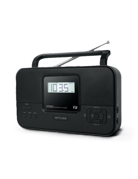 Muse Stereo Portable Radio | M-087 Mb Pll | Aux In | Fm Radio | Headphone Out
