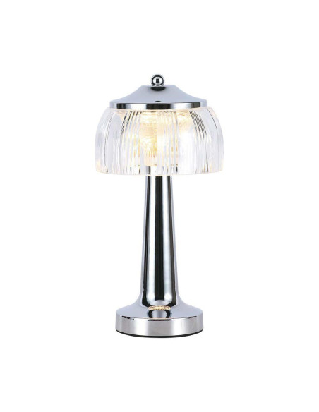 Lampka Biurkowa Nocna V-Tac 1W Led 26Cm Ładowanie Usb Ściemnianie Chrom Vt-1048 3000K-6000K 55Lm