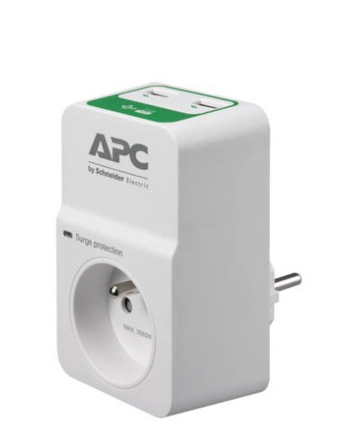 Apc Pm1Wu2-Fr Ochrona Przeciwprzepięciowa Biały 1 X Gniazdo Sieciowe 230 V