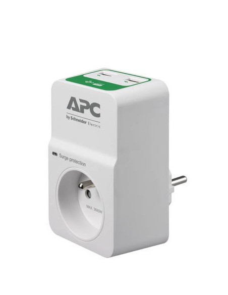 Apc Pm1Wu2-Fr Ochrona Przeciwprzepięciowa Biały 1 X Gniazdo Sieciowe 230 V