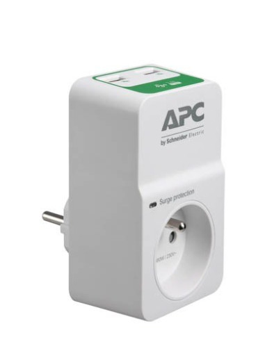 Apc Pm1Wu2-Fr Ochrona Przeciwprzepięciowa Biały 1 X Gniazdo Sieciowe 230 V