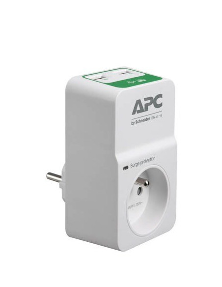 Apc Pm1Wu2-Fr Ochrona Przeciwprzepięciowa Biały 1 X Gniazdo Sieciowe 230 V