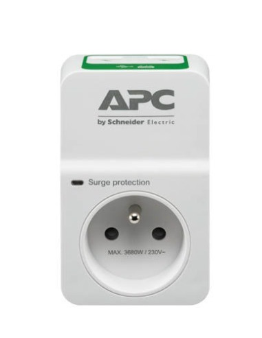 Apc Pm1Wu2-Fr Ochrona Przeciwprzepięciowa Biały 1 X Gniazdo Sieciowe 230 V