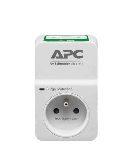 Apc Pm1Wu2-Fr Ochrona Przeciwprzepięciowa Biały 1 X Gniazdo Sieciowe 230 V