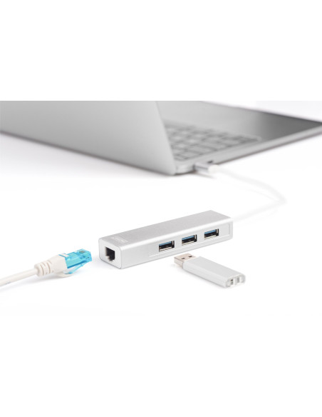 Digitus Hub Usb 3.0 Type-C™ Z Gigabit Ethernet