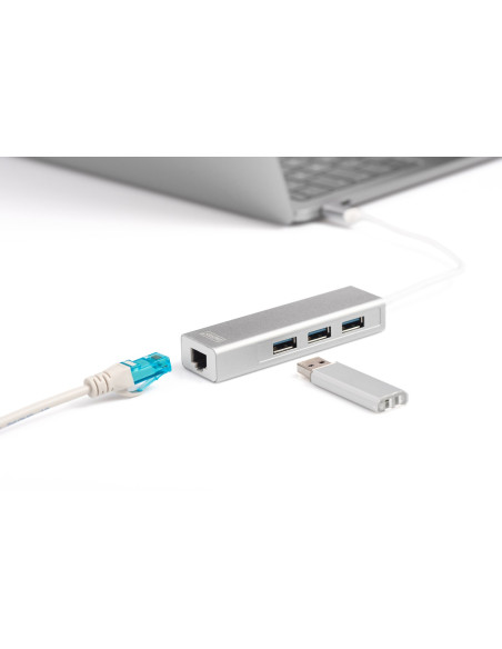 Digitus Hub Usb 3.0 Type-C™ Z Gigabit Ethernet