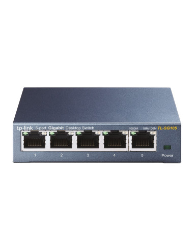 Tp-Link Tl-Sg105 Switch Niezarządzalny L2 Gigabit Ethernet (10/100/1000) Czarny