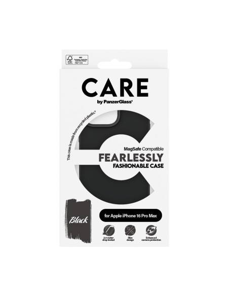 Panzerglass Care By Pg Blk Magsafe Iphone16 6.9 Pro Pokrowiec Na Telefon Komórkowy Przezroczysty