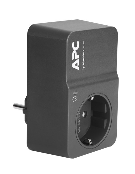 Apc Pm1Wb-Gr Ochrona Przeciwprzepięciowa Czarny 1 X Gniazdo Sieciowe 230 V