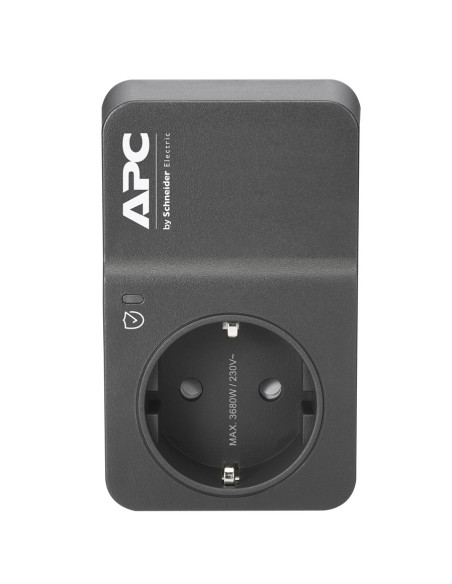 Apc Pm1Wb-Gr Ochrona Przeciwprzepięciowa Czarny 1 X Gniazdo Sieciowe 230 V
