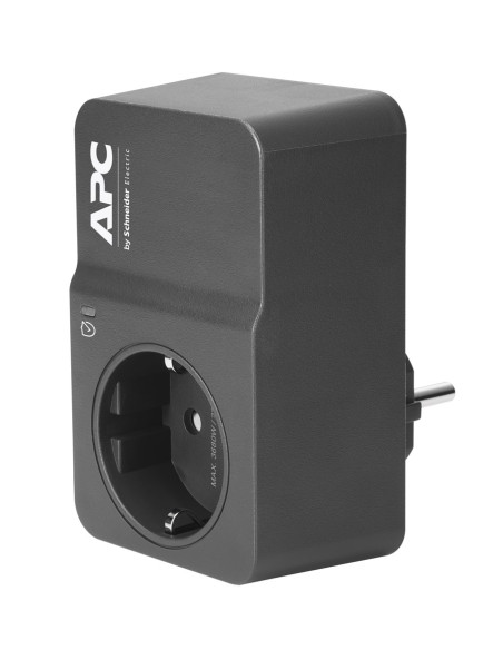 Apc Pm1Wb-Gr Ochrona Przeciwprzepięciowa Czarny 1 X Gniazdo Sieciowe 230 V