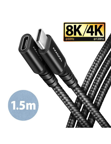 Axagon Bucm32-Cf15Ab Kabel Usb Usb 3.2 Gen 2X2 1,5 M Usb C Czarny