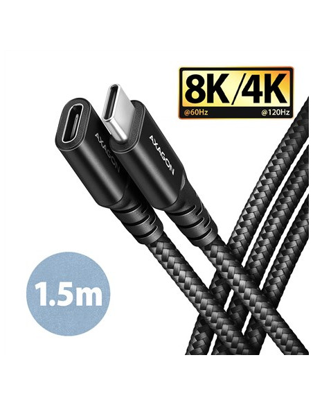Axagon Bucm32-Cf15Ab Kabel Usb Usb 3.2 Gen 2X2 1,5 M Usb C Czarny