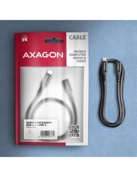 Axagon Bucm32-Cf15Ab Kabel Usb Usb 3.2 Gen 2X2 1,5 M Usb C Czarny