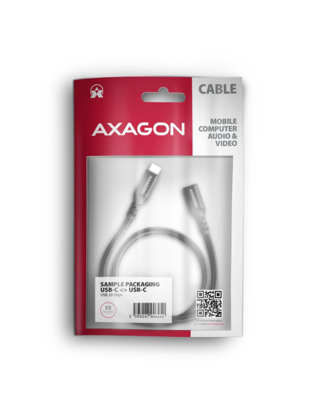 Axagon Bucm32-Cf15Ab Kabel Usb Usb 3.2 Gen 2X2 1,5 M Usb C Czarny