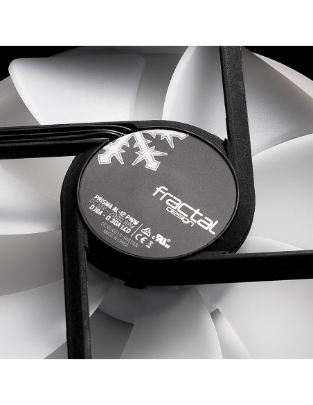 Fractal Design Prisma Al-12 Pwm Obudowa Komputera Wentylator 12 Cm Czarny, Biały 1 Szt.