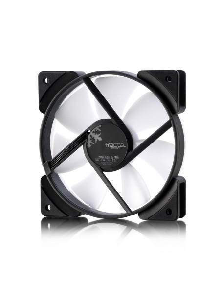 Fractal Design Prisma Al-12 Pwm Obudowa Komputera Wentylator 12 Cm Czarny, Biały 1 Szt.