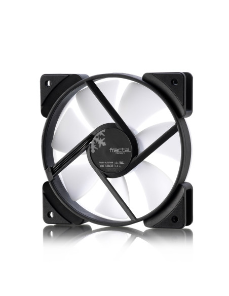 Fractal Design Prisma Al-12 Pwm Obudowa Komputera Wentylator 12 Cm Czarny, Biały 1 Szt.