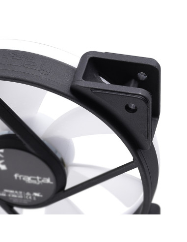 Fractal Design Prisma Al-12 Pwm Obudowa Komputera Wentylator 12 Cm Czarny, Biały 1 Szt.