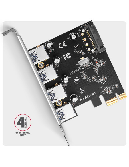 Axagon Pceu-430Rs Adapter Wewnętrzny Usb 3.2 Gen 1 (3.1 Gen 1)