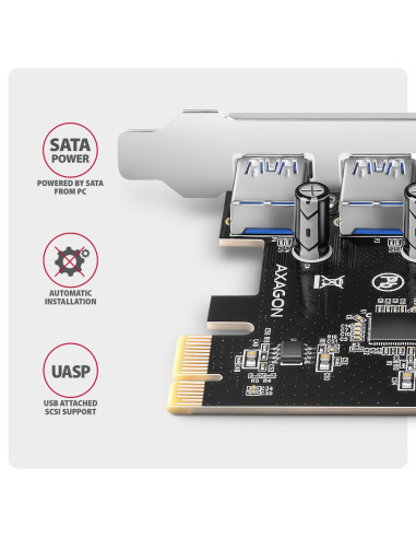 Axagon Pceu-430Rs Adapter Wewnętrzny Usb 3.2 Gen 1 (3.1 Gen 1)