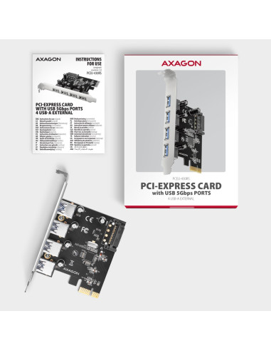 Axagon Pceu-430Rs Adapter Wewnętrzny Usb 3.2 Gen 1 (3.1 Gen 1)