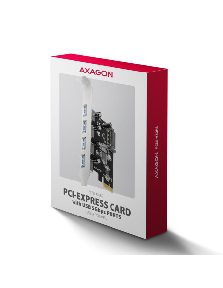 Axagon Pceu-430Rs Adapter Wewnętrzny Usb 3.2 Gen 1 (3.1 Gen 1)