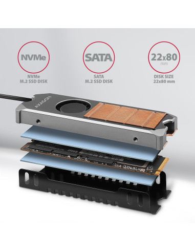 Chłodzenie Do Dysku M.2 Ssd 2280 Axagon Clr-M2Fan