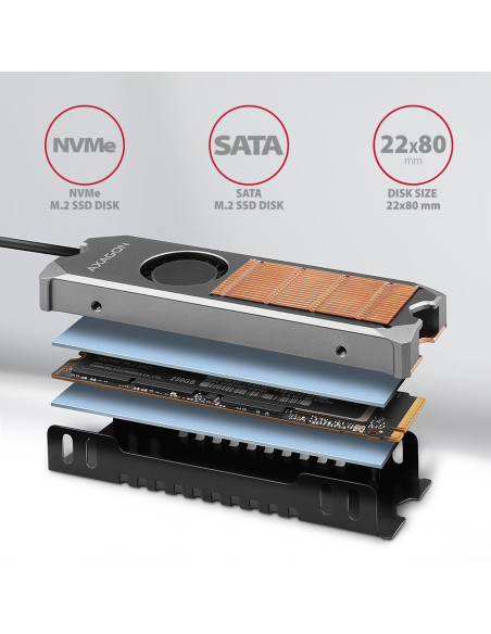 Chłodzenie Do Dysku M.2 Ssd 2280 Axagon Clr-M2Fan