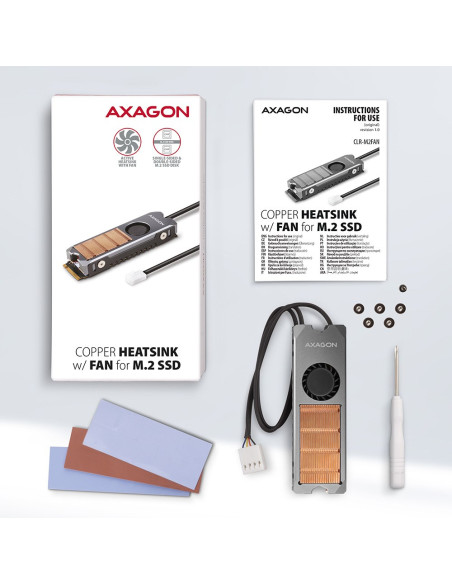 Chłodzenie Do Dysku M.2 Ssd 2280 Axagon Clr-M2Fan