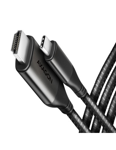 Axagon Rvc-Hi2Mc Adapter Kablowy 1,8 M Usb Type-C Hdmi Czarny