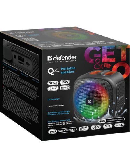 Defender Głośnik Q4 Bluetooth 10W