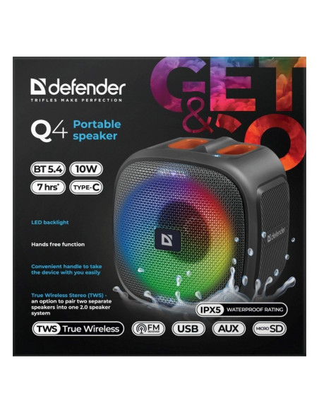 Defender Głośnik Q4 Bluetooth 10W